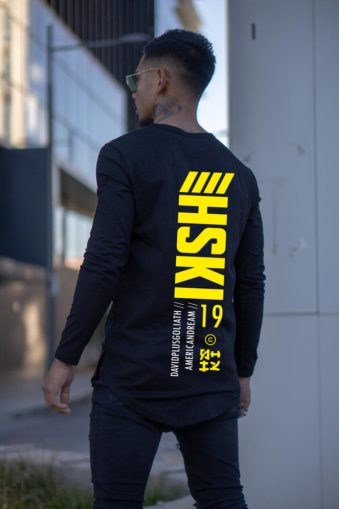 Signature Black & Yellow LS Tee - EGO EXPO 2019 DEBUT